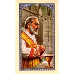 Saint Pio Holy Card" itemprop="image