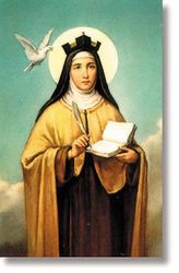 Saint  Teresa of Avila Wallet Sized Laminated Holy Card" itemprop="image