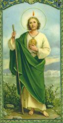 San Judas ( St Jude ) Tadeo Spanish Holy card" itemprop="image