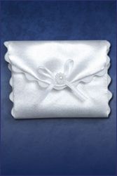 Satin First Communion Rosary Case with Bow" itemprop="image