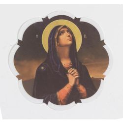 Sorrowful Madonna Window Decal" itemprop="image