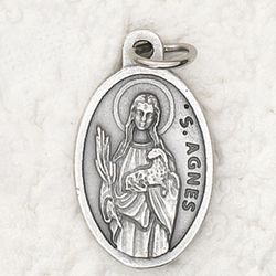 St. Agnes: Oxidized Medals" itemprop="image