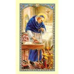 St. Alphonsus Laminated Holy Card" itemprop="image