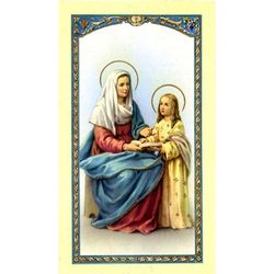 St Anne Laminated Holy Card" itemprop="image