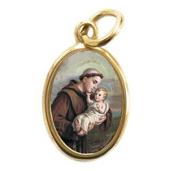 St Anthony Gold Pendant" itemprop="image