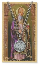 St. Augustine Prayer Card & Pendant Set" itemprop="image