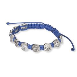 St. Benedict Blue Cord Bracelet" itemprop="image