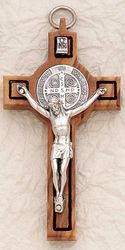 St. Benedict Crucifix in Olive Wood (3 inch)" itemprop="image