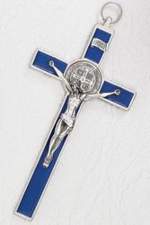 St. Benedict Enameled Cross 8"" itemprop="image