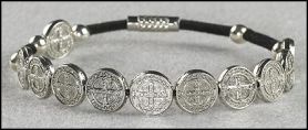 St Benedict Medal Rosary Bracelet" itemprop="image