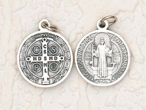 St. Benedict Oxidized Madal 1 in" itemprop="image