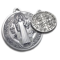 St. Benedict Oxidized Medal" itemprop="image