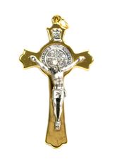 St Benedict Pendant Gold" itemprop="image