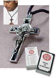 St Benedict Pendant on Cord" itemprop="image