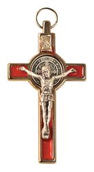 St Benedict Pendant Silver Red" itemprop="image