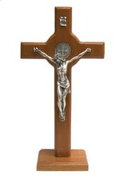 St Benedict Standing Crucifix With Base" itemprop="image