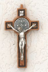 St. Benedict Wood Cross Black." itemprop="image