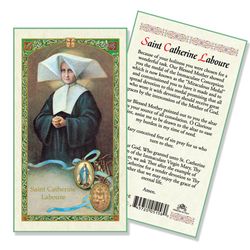 St. Catherine Laboure Laminated Holy Card" itemprop="image