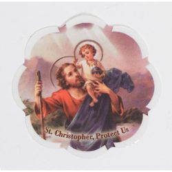 St Christopher Window Decal" itemprop="image