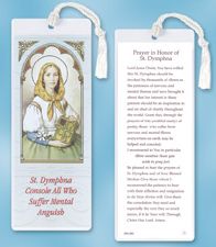 St Dymphna Laminated Bookmark" itemprop="image