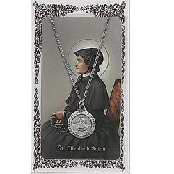 St. Elizabeth Ann Seton Prayer & Pendant Set" itemprop="image