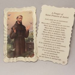 St. Francis Ordination Deluxe Holy Card" itemprop="image