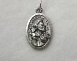 St. Francis oxidized Medal" itemprop="image