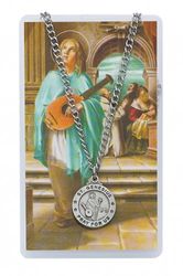 St. Genesius Prayer Card & Pendant Set" itemprop="image