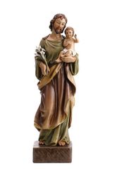 St. Joseph and Child Val Gardena Statue 24 In" itemprop="image