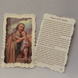 St Joseph Deluxe Holy Card" itemprop="image