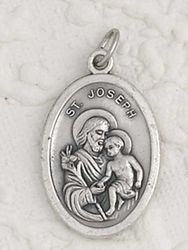 St. Joseph Oxidized Medal" itemprop="image