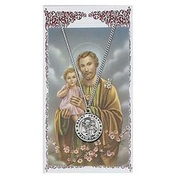 St. Joseph Prayer Card & Pendant Set" itemprop="image