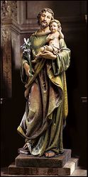 St Joseph with Child Statue 48 inches" itemprop="image