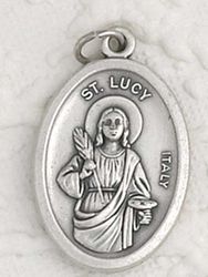 St. Lucy Oxidized Medal" itemprop="image