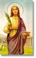 St Lucy Wallet Sized Laminated Holy Card" itemprop="image