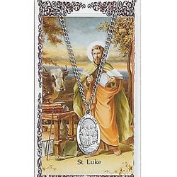 St. Luke Prayer Card & Pendant Set" itemprop="image