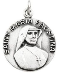 St.Maria Faustina Madel and Chain" itemprop="image