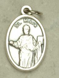 St. Mark Oxidized Medal" itemprop="image