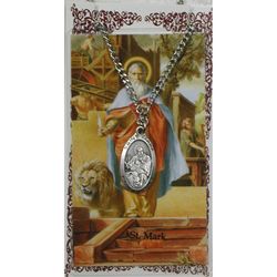 St. Mark Prayer Card & Pendant Set" itemprop="image