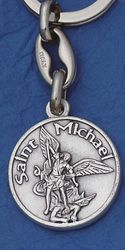 St. Michael Coin Keyring" itemprop="image