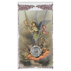 St. Michael Prayer Card & Pendant Set" itemprop="image