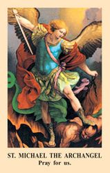 St. Michael the Archangel Prayer Card" itemprop="image