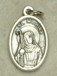 St. Monica Oxidized Medal" itemprop="image