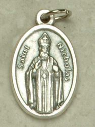 St. Nicholas Oxidized Medal" itemprop="image