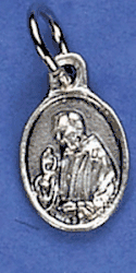 St. Padre Pio Oval Bracelet Medal" itemprop="image