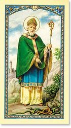 St.Patrick An Irish Blessing Laminated Holy Card" itemprop="image