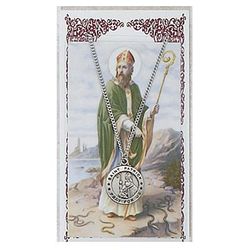 St. Patrick Prayer Card & Pendant Set" itemprop="image