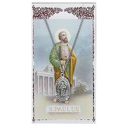 St. Paul Prayer Card and Pendant Set" itemprop="image