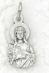 St. Philomena Oxidized MBracelet edal Charm" itemprop="image