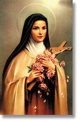 St Theresa Wallet Sized Laminated Holy Card" itemprop="image